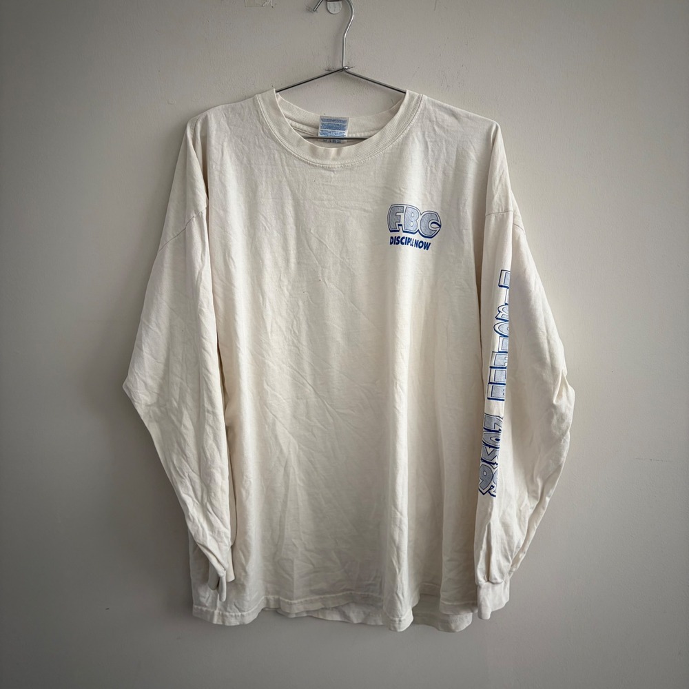 Vintage 1999 Gildan Ultra Cotton FBC Disciple Now Rock The Planet T-Shirt XXL